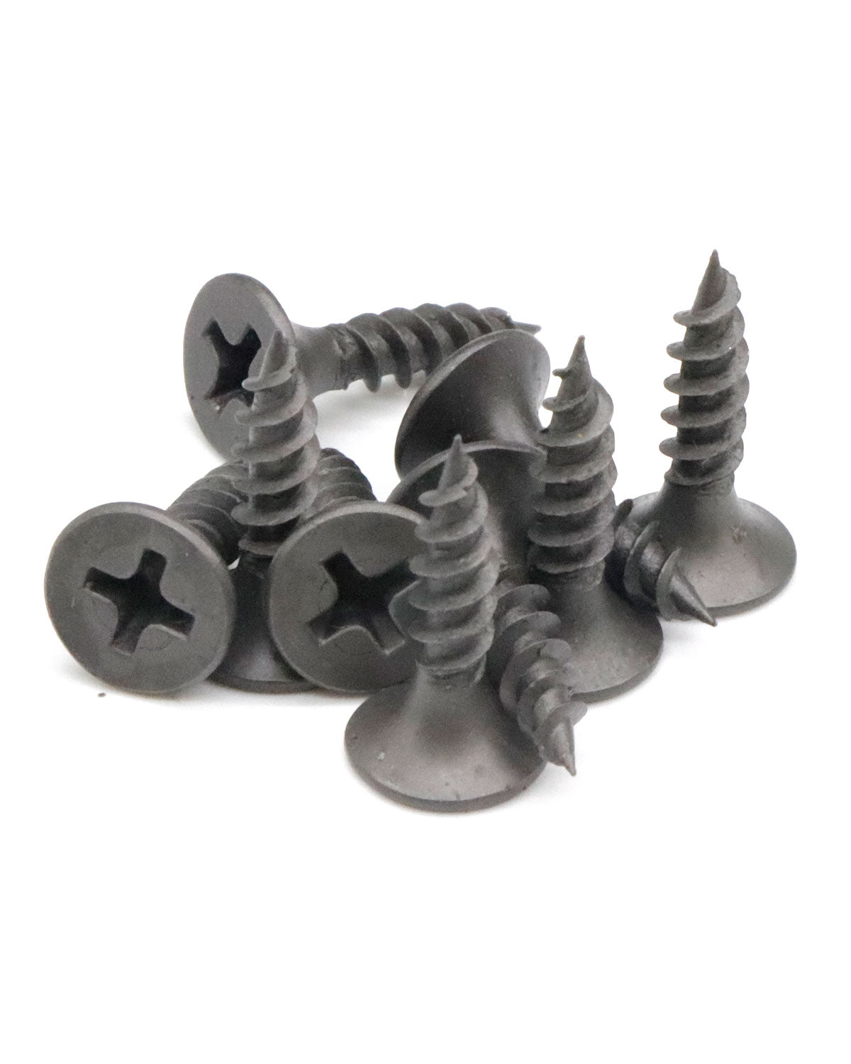 IMScrews 100шт #6x5/8" Шурупы для гипсокартона с плоской головкой Phillips с тонкой резьбой и острым концом Шуруп по дереву, углеродистая сталь 1022A, серый фосфат