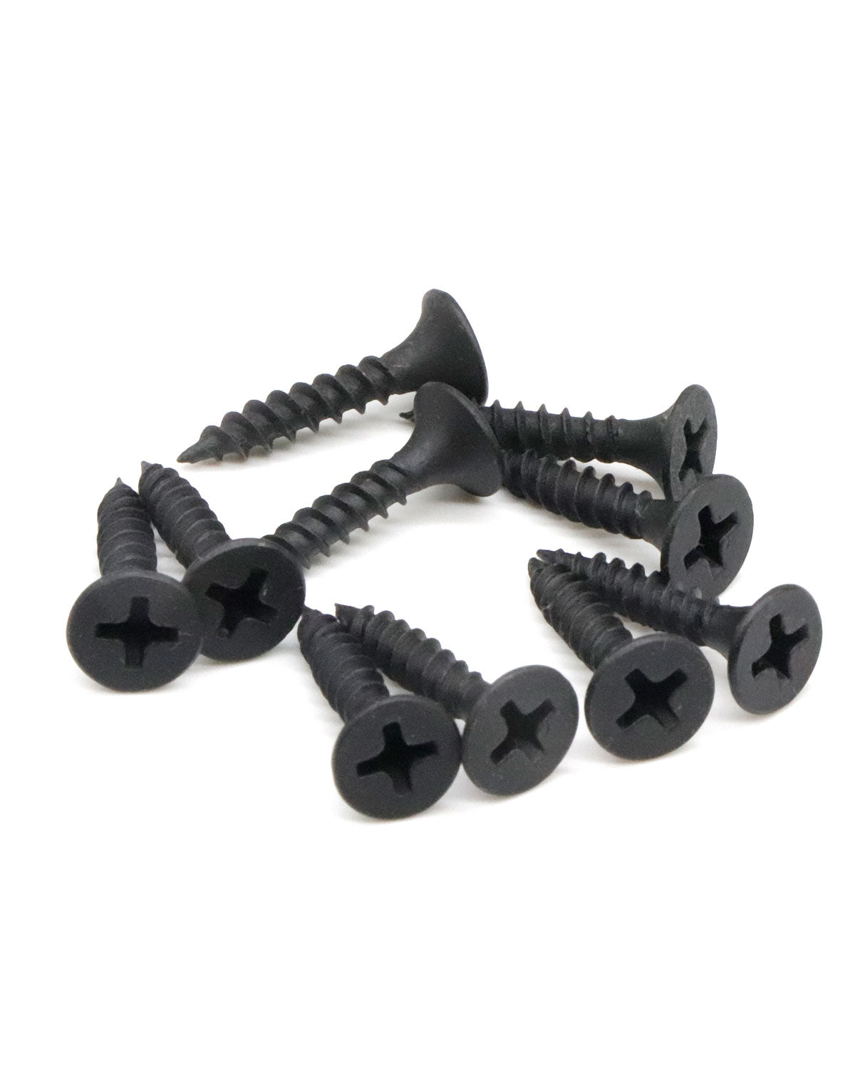 IMScrews 100pcs #6 x 3/4" Flat Head Phillips Drywall Screws Fine Thread Sharp Point Wood Screw, Carbon Steel 1022A, Black Phosphate