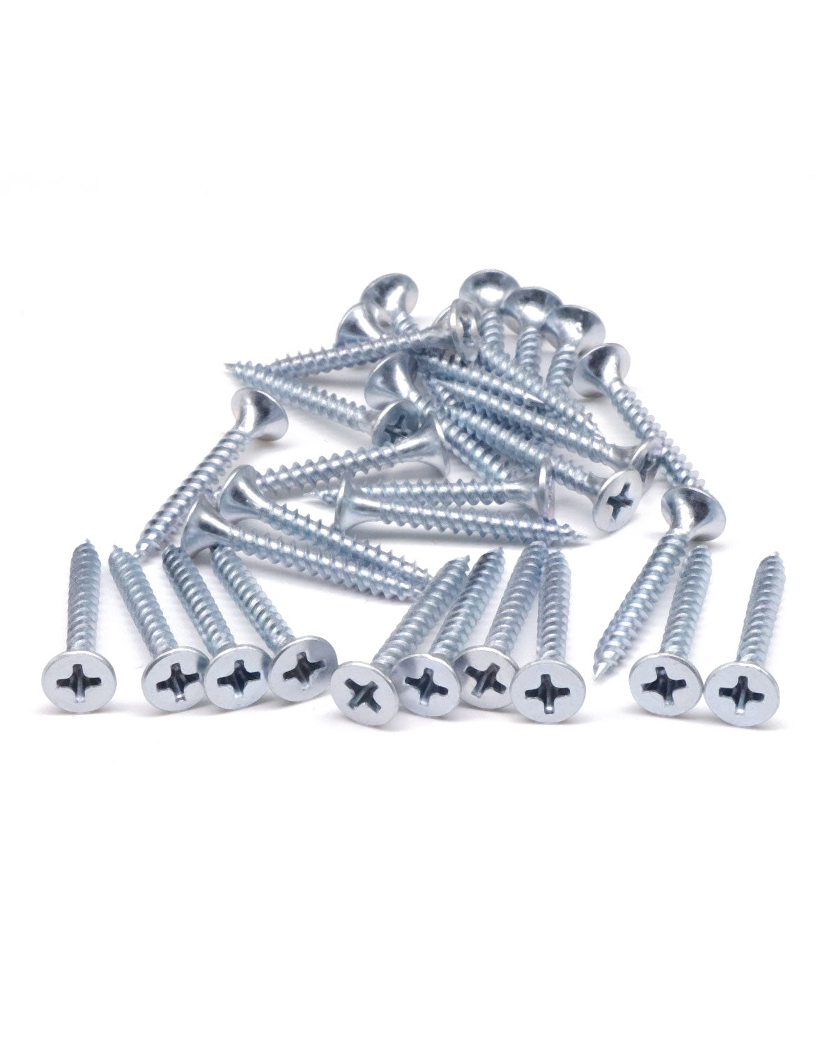 IMScrews 100pcs #6x1" Flat Head Phillips Drywall Screws Fine Thread Sharp Point Wood Screw, Carbon Steel 1022A, Zinc Coated