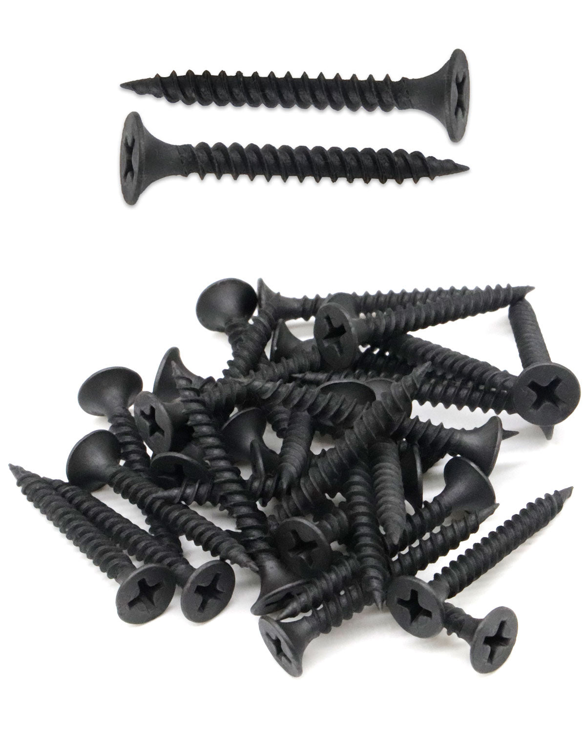 Шурупы IMSCREWS для гипсокартона, плоские шурупы Phillips 7 x 1-3/8 дюйма, 200 шт., тонкая резьба с черным фосфатом, саморезы для внутренних работ из углеродистой стали для древесины, гипсокартона МДФ