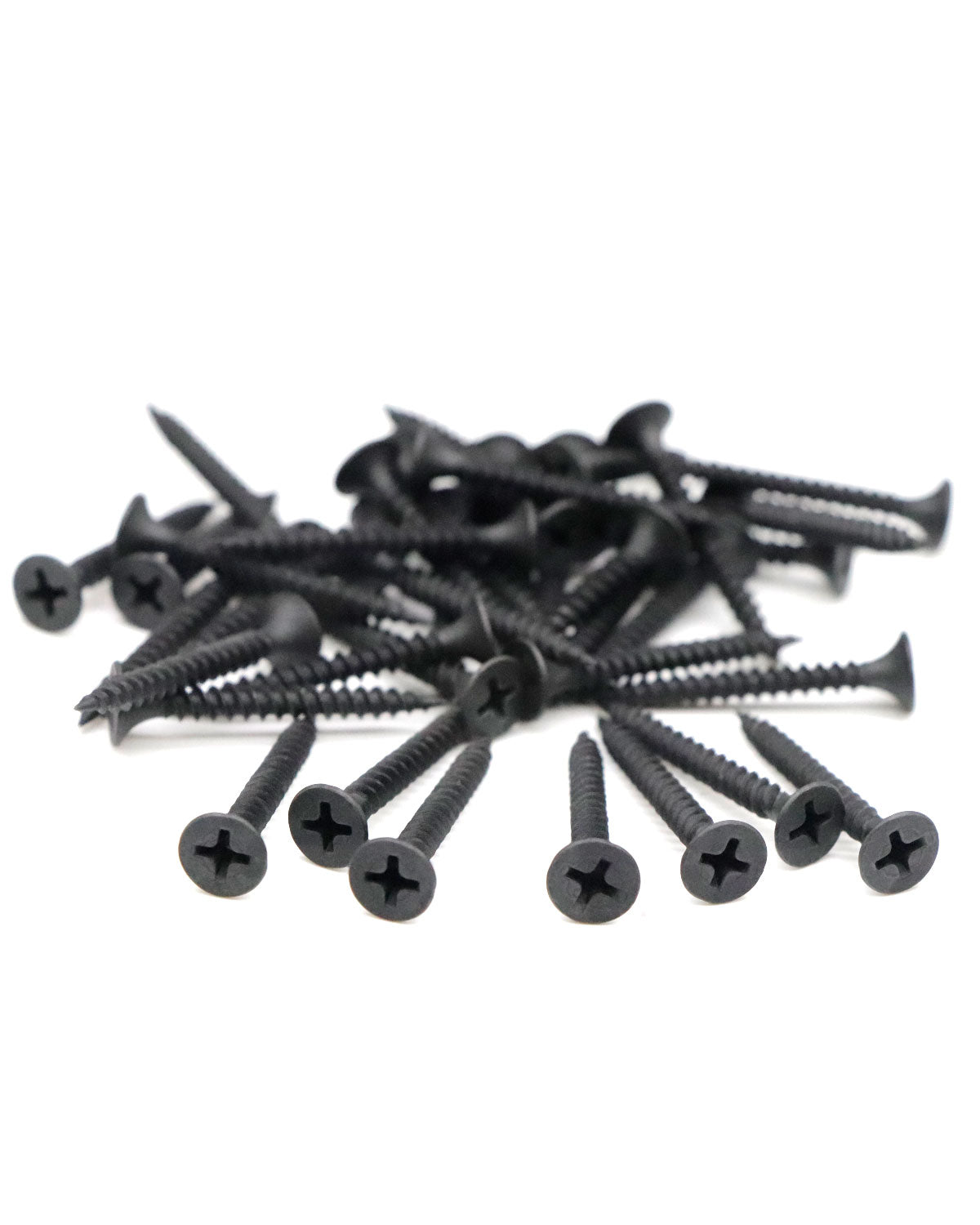 Шурупы IMSCREWS для гипсокартона, плоские шурупы Phillips 7 x 1-3/8 дюйма, 200 шт., тонкая резьба с черным фосфатом, саморезы для внутренних работ из углеродистой стали для древесины, гипсокартона МДФ