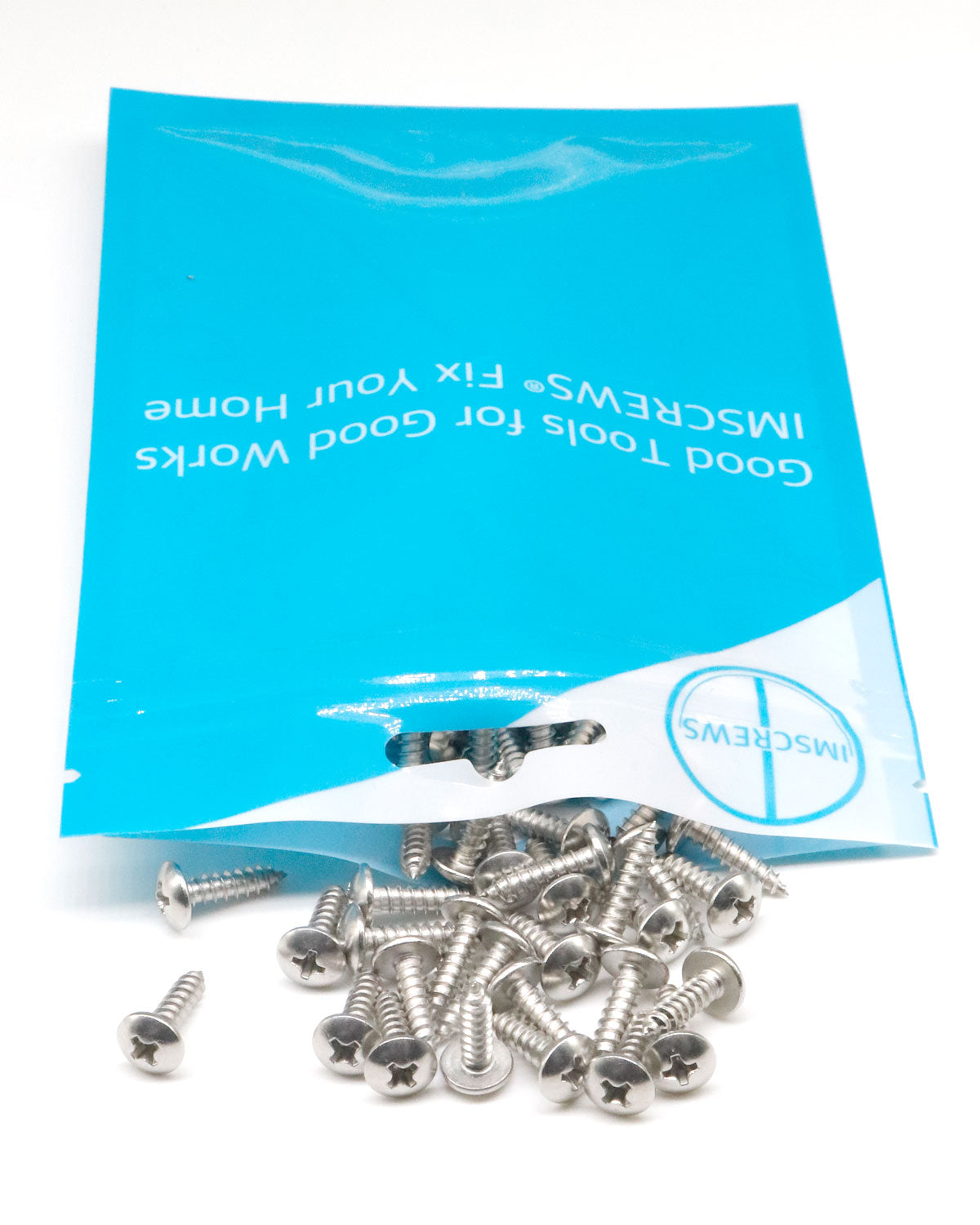 IMScrews 100Pcs #6 x 1/2"(12mm) Truss Head Phillips Wood Screws Heavy Duty 18-8 (304) Stainless Steel Screws