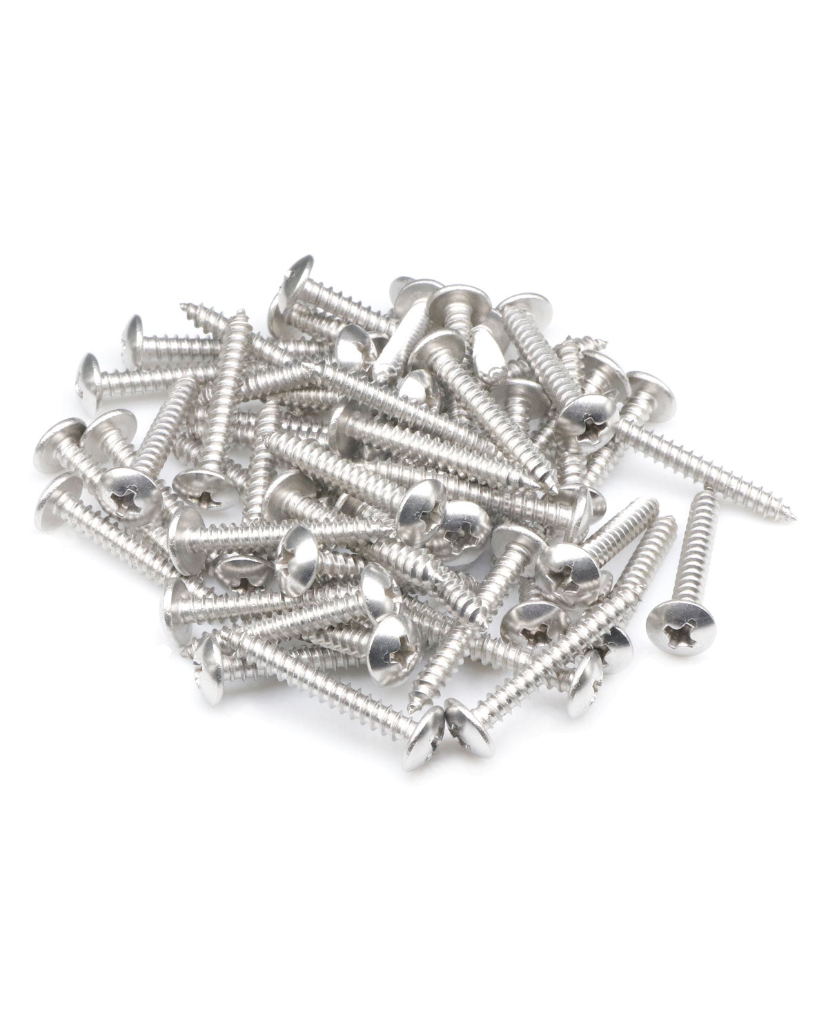 IMScrews #6 x 1"(25mm) 100Pcs 304 Stainless Steel Phillips Truss Head Self Tapping Sheet Metal Screws Assortment Kit