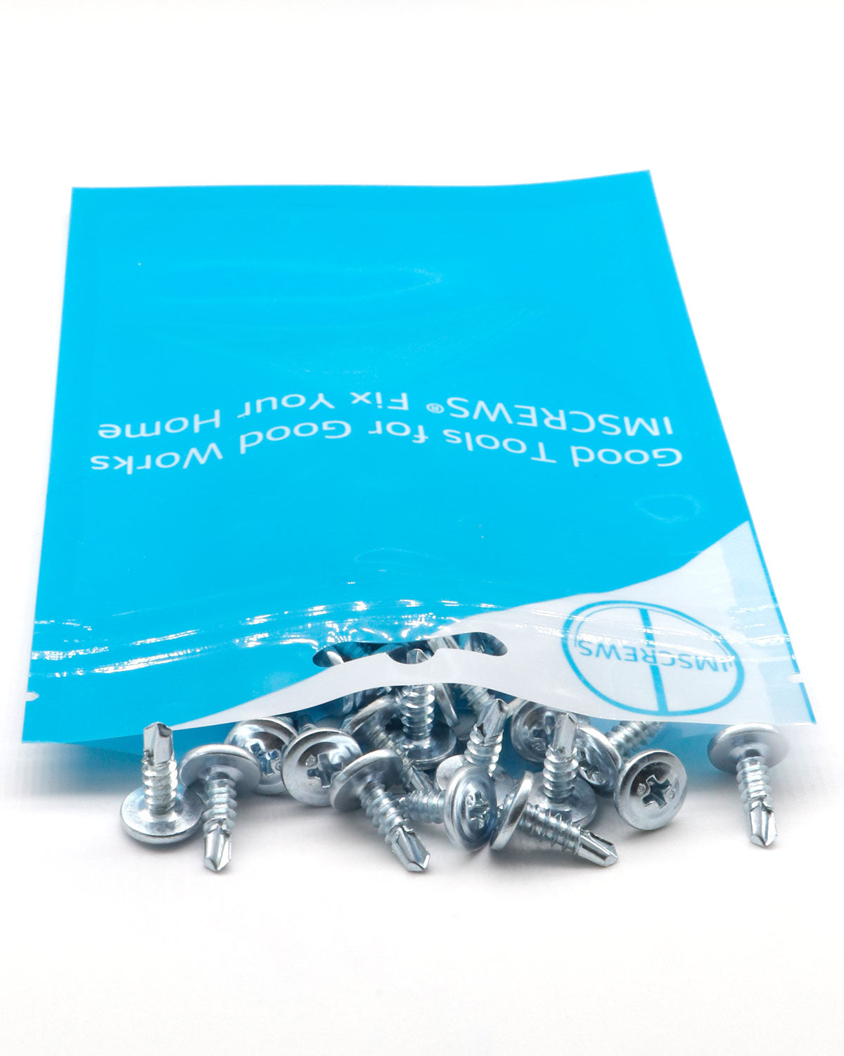 IMScrews 50pcs #8 x 1/2" Truss Head Screws Self Drilling Sheet Metal Screws Zinc Plated Modified Truss Head Self Driller