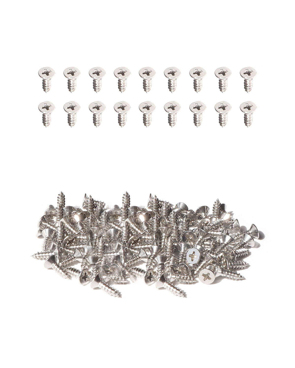 IMScrews 200pcs #4 x 3/8" (9.5mm) Stainless Flat Head Phillips Wood Screws 18-8 (304) Stainless Steel Countersunk Self Tapping Screws