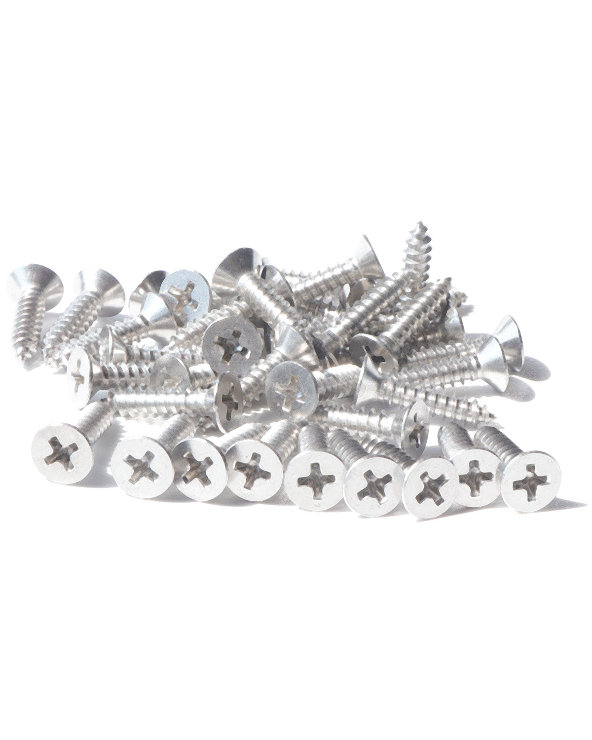 IMScrews 100pcs #6 x 5/8" (16mm) Stainless Flat Head Phillips Wood Screws 18-8 (304) Stainless Steel Countersunk Self Tapping Screws