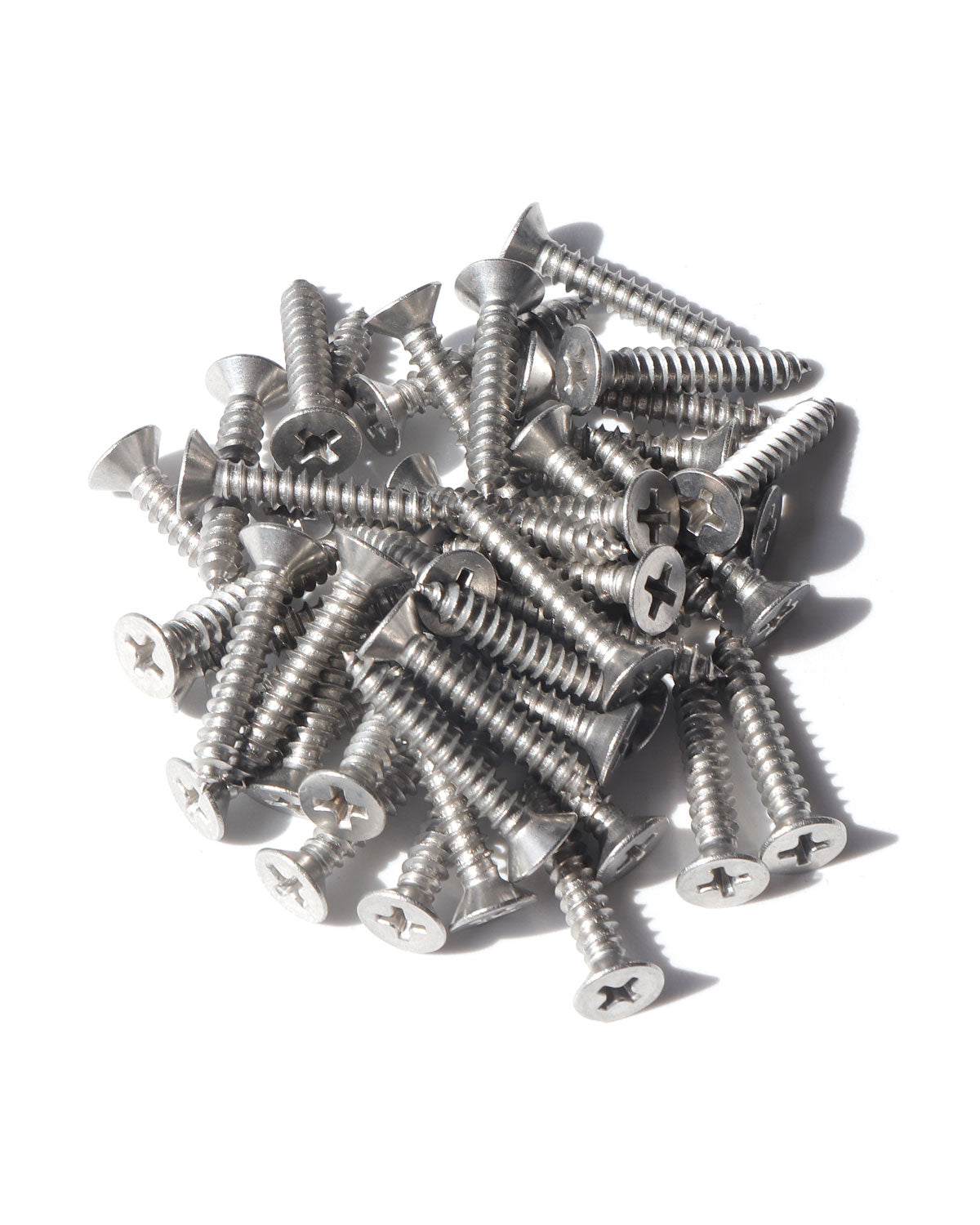 IMScrews 100pcs #6 x 1" (25mm) Stainless Flat Head Phillips Wood Screws 18-8 (304) Stainless Steel Countersunk Self Tapping Screws