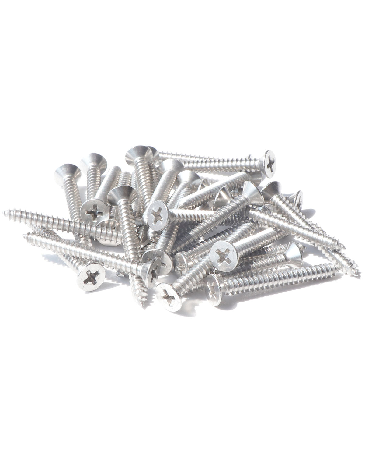 IMScrews 100pcs #8 x 1-1/2" (38mm) Stainless Flat Head Phillips Wood Screws 18-8 (304) Stainless Steel Countersunk Self Tapping Screws