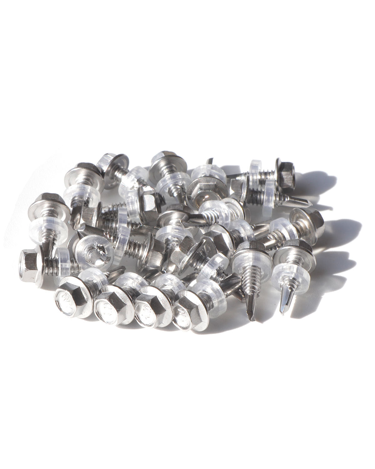 #12 x 3/4" Stainless Hex Washer Head Self Drilling Screws (100pcs) Stainless Steel 410 Fully Threaded Sheet Metal Tek Screws | by IMSCREWS