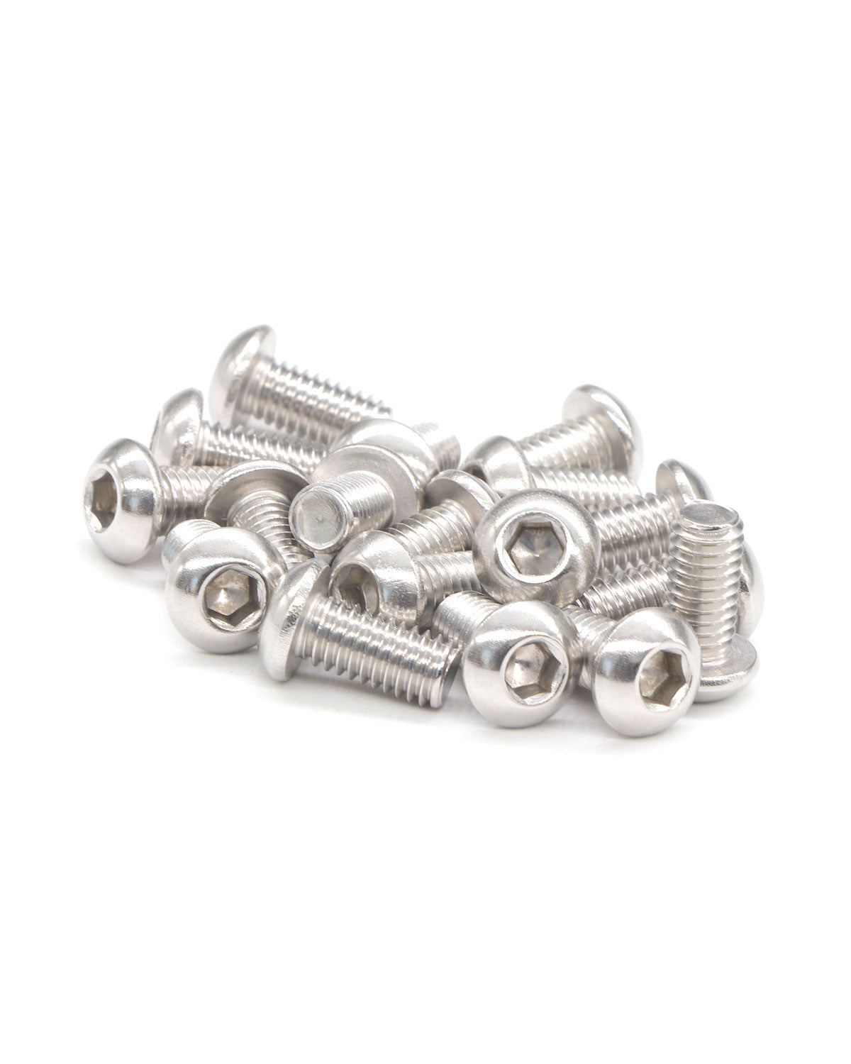 M4 x 1/2" (12mm) Button Head Socket Cap Bolts Screws 100pcs, 18-8 Stainless Steel 304 Allen Hex Drive Fully Thread Machine Screw ISO7380 | by IMSCREWS